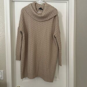 H&M tan sweater dress